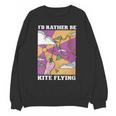 I'd Rather Be Kite Flying Throwback Hobby Memory Kite Unisex Sweatshirt