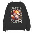 I'd Rather Be Reading Cute Fox Book Lover Reader Bookworm Unisex Sweatshirt