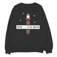 And I'm Done Rocket Graduation Retro Look Unisex Sweatshirt