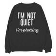 I'm NOT Quiet I'm Plotting Introvert Sarcastic Planning Meme Unisex Sweatshirt I'm NOT Quiet I'm Plotting Introvert Sarcastic Planning Meme Unisex Sweatshirt