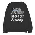 Indoor Cat Energy Raccoon Introvert Anti Social Mascot Unisex Sweatshirt Indoor Cat Energy Raccoon Introvert Anti Social Mascot Unisex Sweatshirt