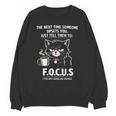 Introvert Cat Coffee Sarcastic Dark Humor Focus Meme Graphic Unisex Sweatshirt Introvert Cat Coffee Sarcastic Dark Humor Focus Meme Graphic Unisex Sweatshirt