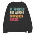 Introvert Cute Horse Lover Horse Riding Equestrian Unisex Sweatshirt Introvert Cute Horse Lover Horse Riding Equestrian Unisex Sweatshirt