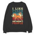 Introvert Fox Animal Lover Saying Loner Antisocial Unisex Sweatshirt