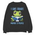 Introvert Herpetologists Amphibian Frog Lover Unisex Sweatshirt