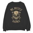 Introvert Relaxation Me Myself And Silence Skull Mechanic Unisex Sweatshirt