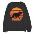 Introvert Retro Sunset Capybara Tee Unisex Sweatshirt Introvert Retro Sunset Capybara Tee Unisex Sweatshirt