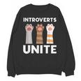 Introvert Unite Kitty Paws Raise Introverted Gathering Unisex Sweatshirt Introvert Unite Kitty Paws Raise Introverted Gathering Unisex Sweatshirt