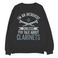 Im An Introvert Unless You Talk About Clarinets Unisex Sweatshirt