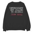 Introvert But Willing To Discuss Shark Dives Scuba Diving Unisex Sweatshirt Introvert But Willing To Discuss Shark Dives Scuba Diving Unisex Sweatshirt