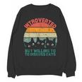 Introverted But Willing To Discuss Cats Unisex Sweatshirt Introverted But Willing To Discuss Cats Unisex Sweatshirt