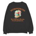 Introvert's Passion For French Patisserie Macarons Unisex Sweatshirt Introvert's Passion For French Patisserie Macarons Unisex Sweatshirt