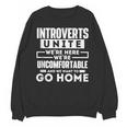 Introverts Unite Quiet Observer Introverted Antisocial Unisex Sweatshirt