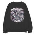 Introverts Unite Quirky Solitude Unisex Sweatshirt