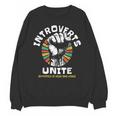 Introverts Unite Separately Own Homes Emblem Unisex Sweatshirt