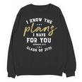 Jeremiah I Know Plans Graduation 2019 College Graduate Unisex Sweatshirt