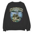 Just Let Me And My Dog By Lake Fishing Introvert Lifestyle Unisex Sweatshirt
