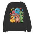 Kidcore Aesthetic Retro Vibes Colorful Cartoon Nostalgia Unisex Sweatshirt