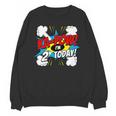 Kids Ka-Pow 2 Years Old Kids 2nd Birthday Comic Book Super Hero Unisex Sweatshirt