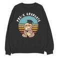 Kids Pre-K Graduate Sloth Cap And Gown Cute Preschool Graduation Unisex Sweatshirt