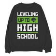 Leveling Up To High School Tee Shirt Gaming Graduation Unisex Sweatshirt
