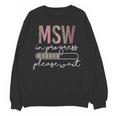 Master Social Worker MSW Graduation Social Work Student Unisex Sweatshirt