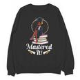 Mastered It Black Girl Masters Degree Graduation Black Queen Unisex Sweatshirt