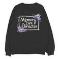 Memory Care Director Purple Floral Pansies Unisex Sweatshirt Memory Care Director Purple Floral Pansies Unisex Sweatshirt