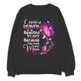 In Memory Of Mom I Know Heaven Beautiful Place Wings Angel Unisex Sweatshirt