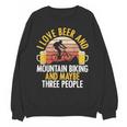 Mountain Biking Beer Drinking Introvert Sayings For Cyclist Unisex Sweatshirt