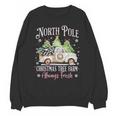 North Pole Tree Farm Merry Christmas Holiday Scene Nostalgia Unisex Sweatshirt North Pole Tree Farm Merry Christmas Holiday Scene Nostalgia Unisex Sweatshirt