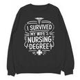 Nurse Wife Nursing Graduation And Nursing Wife Nurse Husband Unisex Sweatshirt
