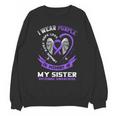 Overdose Awareness Shirt In Memory Of Sister Purple Ribbon Unisex Sweatshirt Overdose Awareness Shirt In Memory Of Sister Purple Ribbon Unisex Sweatshirt