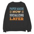 Paper Mache Now Minimal Socializing Introvert Vintage Unisex Sweatshirt Paper Mache Now Minimal Socializing Introvert Vintage Unisex Sweatshirt