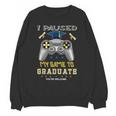 I Paused My Game To Graduate Class Of 2023 Gamer Graduation Unisex Sweatshirt