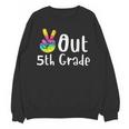 Peace Out 5th Grade Tie Dye Graduation Class Of 2026 Unisex Sweatshirt