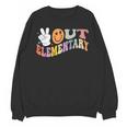 Peace Out Elementary Graduation Graduate Class Of 2025 Unisex Sweatshirt