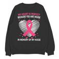 Pink Breast Cancer Awareness Women Men In Memory Of My Niece Unisex Sweatshirt