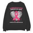 Pink In Memory Of Daughter In Law Breast Cancer Heart Print Unisex Sweatshirt Pink In Memory Of Daughter In Law Breast Cancer Heart Print Unisex Sweatshirt
