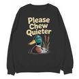 Please Chew Quieter Introvert Duck Lover Unisex Sweatshirt Please Chew Quieter Introvert Duck Lover Unisex Sweatshirt