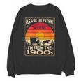 Please Be Patient I'm From The 1900s Sunset Vintage Wagon Unisex Sweatshirt