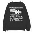 Please Be Patient With Me I'm From The 1900s USA Flag Skull Unisex Sweatshirt