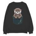 Pocket Otter Lover Introvert Cute Animal Fun Surprise Unisex Sweatshirt Pocket Otter Lover Introvert Cute Animal Fun Surprise Unisex Sweatshirt
