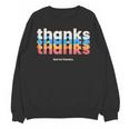 Polite Introvert Thanks But No Thanks Retro Graphic Unisex Sweatshirt