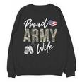Proud Army Wife Army Graduation Wife US Army Wife Unisex Sweatshirt