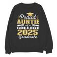 Proud Auntie Of 2025 College Graduate Family 25 Graduation Unisex Sweatshirt