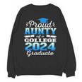 Proud Aunty Of 2024 College Graduate Family 24 Graduation Unisex Sweatshirt