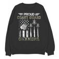 Proud Coast Guard Grandpa US Coast Guard Graduation Grandpa Unisex Sweatshirt