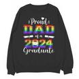 Proud Dad Of 2024 Graduate Class 2024 Graduation Family Unisex Sweatshirt