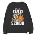 Proud Dad Of A 2026 Senior Basketball Graduation Leopard Unisex Sweatshirt